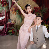 Pink Engagement Cheongsam 2025 New New Chinese-Style Young Wedding To Toast Dress Dress