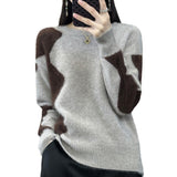Sweater 2025 New Cut Autumn And Winter Shirt Fashionable Fashion Lady Hip Thirteen Line Cashmere Top