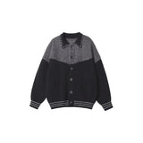 Black Stitched Knitted Jersey Jacket Oversize Winter 2025 New Trend Design For Couples Sweater