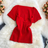 Summer Babes Style Short-Sleeved Design Sense Of Small Side Collar Machine Collar Collar Collar Collar Collar Collar Collar Collar Collar Collar Collar Collar Collar Collar Collar Collar Collar Collar Collar Collar Collar Collar Collar Collar