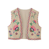 Embroidered V-Neck Sleeveless Coat With New Women's Summer Vest