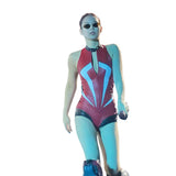 2025 Summer New Women's Clothing Jennie The Same Hot Locomotive Wind Bump Splicing Design Tight-Up Uniformed Women