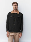 Autumn And Winter Men's Jacket With Velvet Cotton Work Clothes Casual Jacket Jacket