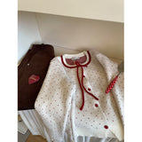 A Complete Set Of Autumn Wear 2025 Cute Age Reduction Knitted Skirt Short Skirt Two-Piece Skirt Woman
