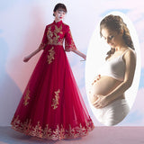 Bride Toast Dress Show 2025 New Medium And Long-Term Wedding Girl Can Usually Wear Back To The Door Plain Dress Evening Dress