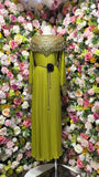 High-End Women's Temperament Dress 2025 Winter Heavy Industry Nail Polish Lily Loose Waist Long-Term Pressure Folding Dress Skirt