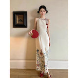 New Chinese-Style Cheongsam Dress Women's Summer New National Style Design Temperament Long Dress