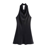 Z Women's Dress 2025S Summer New Fashion Simple Silk And Collar Dress 8741074
