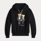 2025 Women's Embroidered Cartoon Bear Doll Long-Sleeved Collar Knitted Sweater