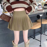 College Wind Small Sweet Hundred Folded Skirt Women Spring And Summer 2025 New High-Rise Thin Anti-Walking Short Skirt