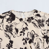 Silk-Shythm-Sensitive Printed Ampicula Dress Summer 2025 Design Kinesigeed Dress Girl
