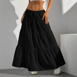 New Wish Spring And Summer Women's Dress Half-Dress Skirt Strap Splicing Big Swing Skirt Loose Long Dress Large Size Women's Clothing
