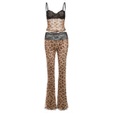 Spring 2025 Women's New Slings A Word Shoulder-To-Shoulder Umbilled Waist Hip Trousers Set