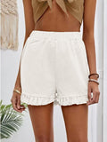 2025 New Women's Shorts Burst Casual High-Waisted Cotton Straight Trousers