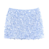 2025 Women's Autumn And Winter Temperament Light Fashion New Party Squin Mini Skirt