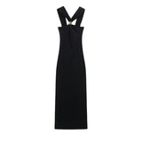 Spring 2025 New Dress Women's Hanging Neck French Design Sense