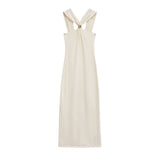 Spring 2025 New Dress Women's Hanging Neck French Design Sense