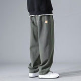 Spring 2025 High Street Broad-Legged Workwear Trousers Men's Retro Casual Trousers Trendy Loose Straight Pants