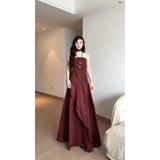 Pure-Hearted Hottie Breast Vest Women's Summer Design Sense Of Small High Waist Hanging Feeling Slim Skirt Suit
