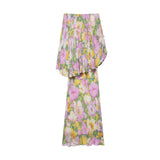 Z Summer 2025 New Fashion Temperament Irregular Flower Print Dress 3096152