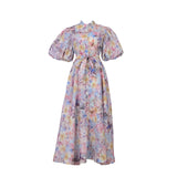 Summer Court Style High Design Feeling Heavy Industry Nail Drill Short Sleeve Single Buckle Dress + Sling