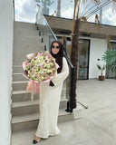 Women's Dubai Fashion Hollow Loose Dress Middle East Robe Long Autumn New New Autumn
