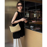 Korean Fashion Collar Sleeveless Vest Loose Dress Sweet Sweet Folded Skirt Set