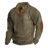 Autumn And Winter New Men's Outdoor Jacket Corduroy Leisure Collar Long Sleeves