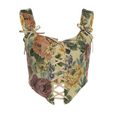 2025 Winter Fashion Trend Women's New Sling Square Tie Strapped Small Vest