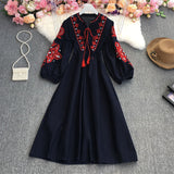 French Gentle Wind V Collar Horn Sleeves With Waist Swing Lotus Leaf-Side Dress Female Pendant 0515