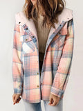 Autumn/Winter 2025 Women's Jacket Long Sleeve Hairy Hooded Jacket Jacket With Pocket