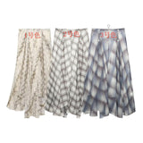 M Women's Holiday Style Snake Print Irregular Wide Swing Skirt 05233882741