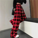 2025 Summer Explosion Thin High-Waisted Vertical Easy Summer Black And White Trousers