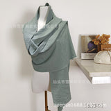 Tiktok Robe Skirt Coat Women's Explosive Middle East Turkey Solid Color Big-Size Cardigan 2 Sets