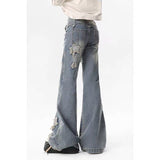 Fat Mm Full Hip Waist Than Micro-Tight Jeans Female Vibe Star Babes Slimming Straight Tube Trousers