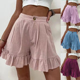 Shorts Women's Summer Wearing Casual Broad Legs Loose Shorts 2025 Summer New Women's High Waist Shorts
