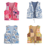 Women's Clothing 2025 Autumn And Winter New Street Fashion Double-Sided Cotton Vest
