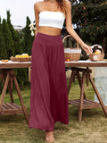 2025 Summer Leisure Wide-Legged Cotton Pop High-Waisted Loose Trousers Women's Trousers