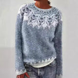 New Sweater Women's Wish Hot Selling Round Collar Color Loose Fashion Knitted Shirt