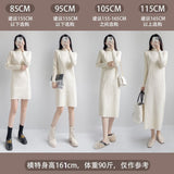 Autumn And Winter With Coat Sweater Dress Women Loose Fashion With Medium And Long Bottoming Over The Knee Knit Dress