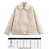 2025 Women's Autumn And Winter New Double-Sided Collar Long Fur Locomotive Wind Jacket Jacket Jacket