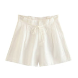 New Fashion Trend Women's Linen-Blend Body Vest Casual Shorts