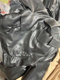 Autumn 2025 New Women's Fashion Simple Retro Locomotive Jacket Collar Long Sleeve Short Jacket