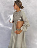 2025 Women's Spring/Summer Bubble Sleeve Dress Dress New Women's Dress