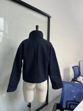 2025 Spring And Autumn New Temperament Trend Collar Buckle Jacket Short Jacket