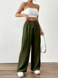 New Wish Summer Bursts Of Slacks Loose Pockets Tight Leg Trousers Women