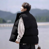 Fashion Cotton Vest Men's 2025 New Winter Shoulder Warm Boys Vest Cotton Jacket