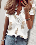 2025Wishebay Spring And Summer New Long-Sleeved Leafed Shirt