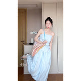 Temperament Lazy Style A Set Of Thin Shirt Folds Design Smear Tsets Women's Boobs Half-Dress Women's Suit