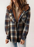 Autumn/Winter 2025 Women's Jacket Long Sleeve Hairy Hooded Jacket Jacket With Pocket